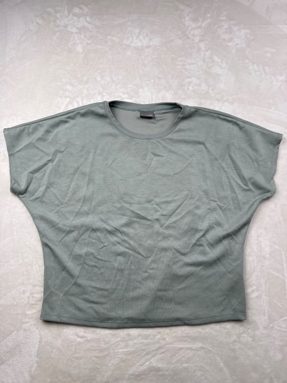 32 Degrees Cool Womens Batwing Short Sleeve Top Sage Green Size L